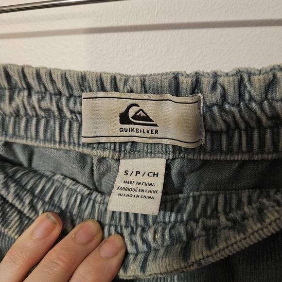 Quiksilver Corduroy Slate Blue Pants - Picture 3 of 5